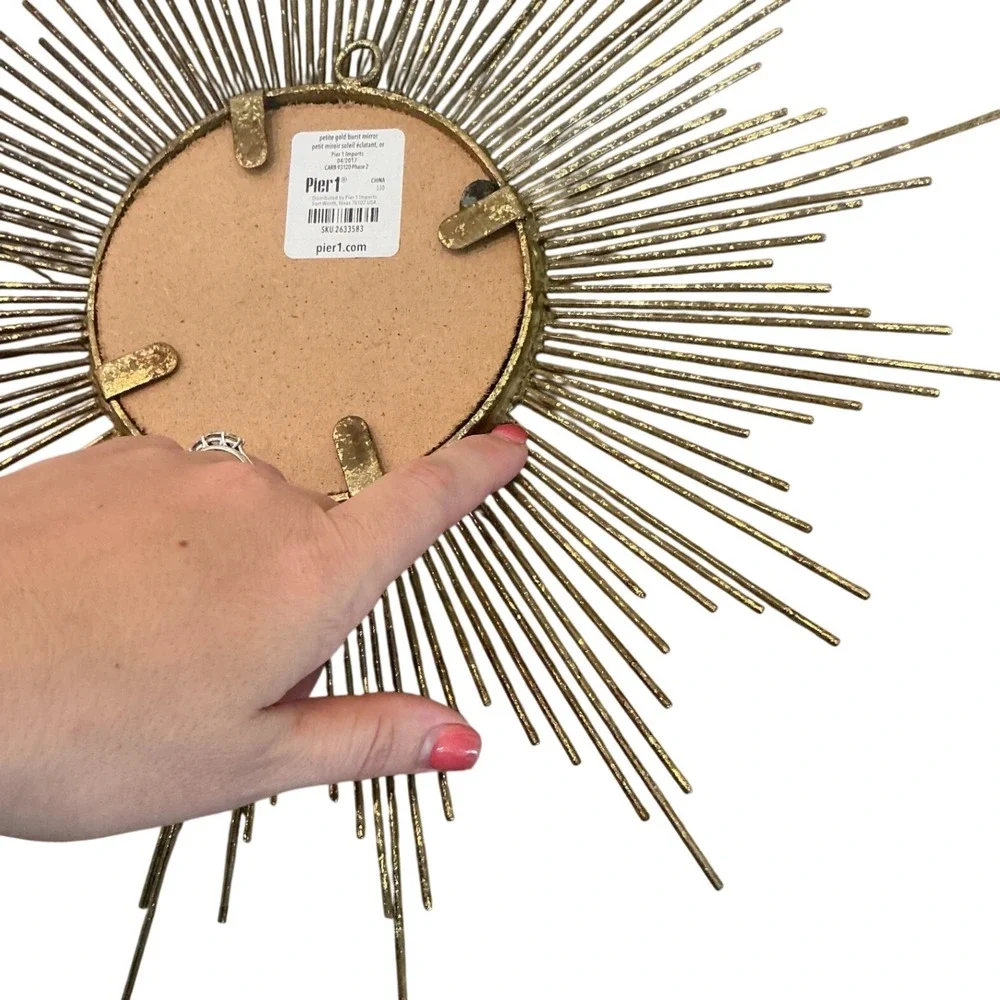 Pier 1 Gold Burst Mirror 16